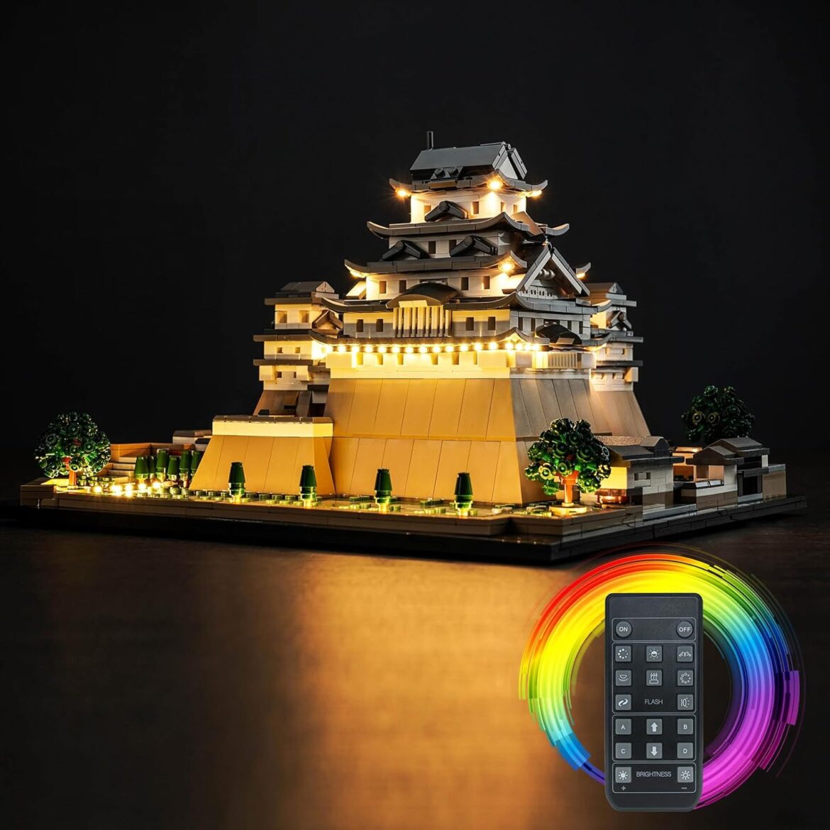 Illuminez votre créativité : la magie des lumières LED pour le château de Himeji 🏯✨